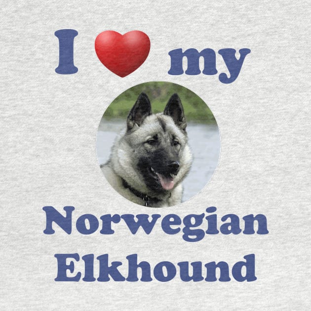 I Love My Norwegian Elkhound by Naves